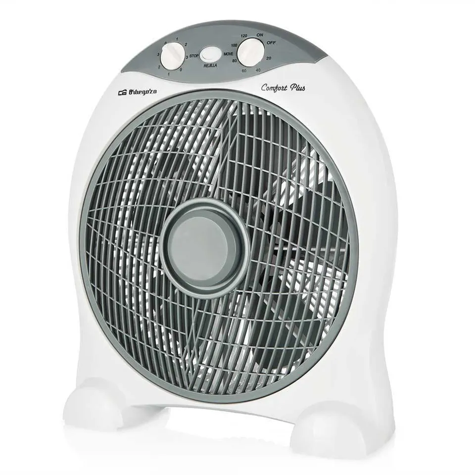 orbegozo-bf-1030-ventilador-de-suelo-box-fan-de-30-cm-45-w-3-velocidades-blanco image 1