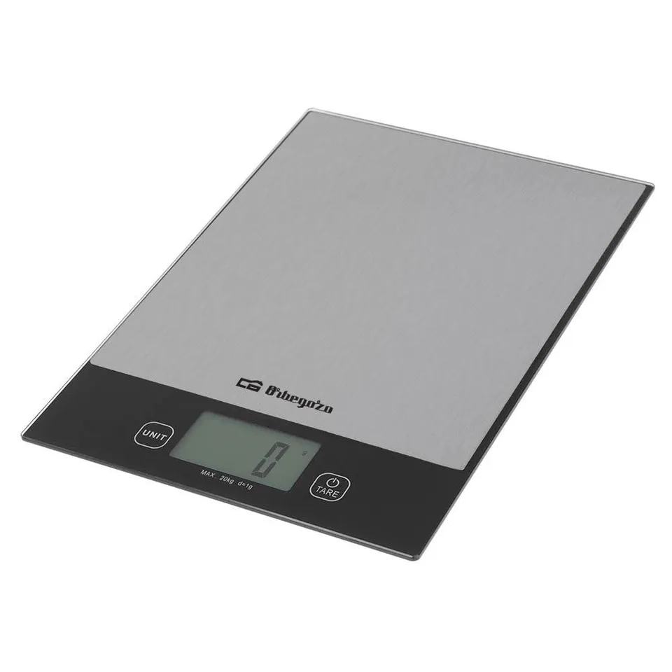 orbegozo-pc-2026-b-scula-de-cocina-digital-20-kg-cristal-templado-y-acero-inoxid image 1