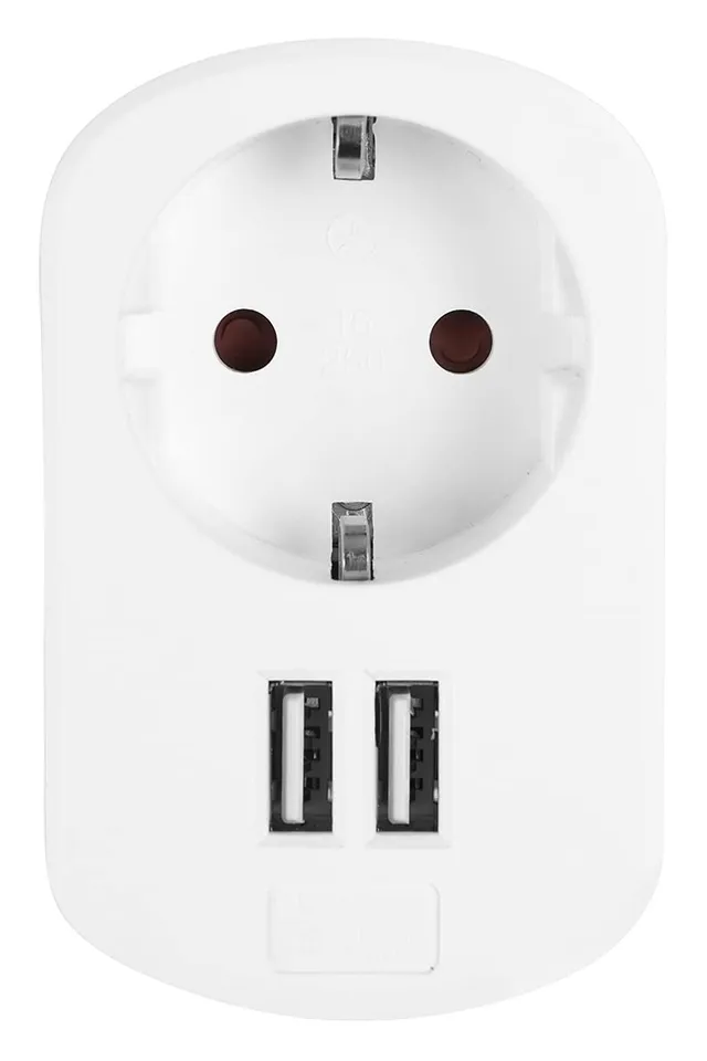 orbegozo-en-1200-enchufe-y-adaptador-de-carga-usb-2-puertos-usb-toma-vde-3680-w- image 1