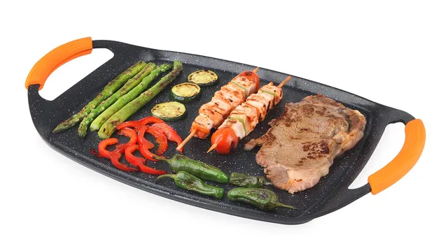 orbegozo-gdb-4700-plancha-grill-de-aluminio-fundido-antiadherente-apta-para-lava image 1