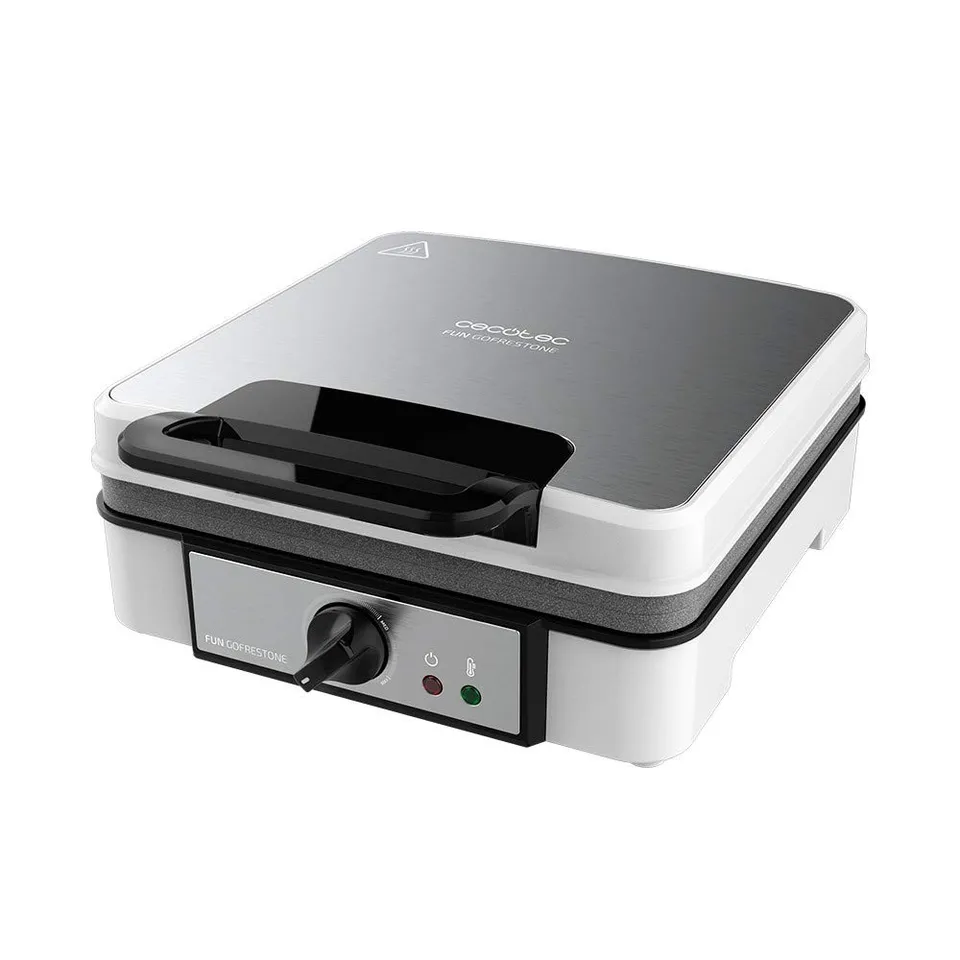 cecotec-gofrera-el-ctrica-fun-gofrestone-4inox-1200-w-4-gofres-a-la-vez-revestim image 1