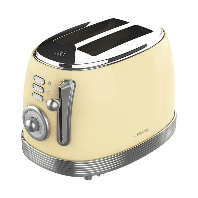 cecotec-toast-taste-800-vintage-light-tostadora-doble-ranura-850-w-en-acero-inox image 1