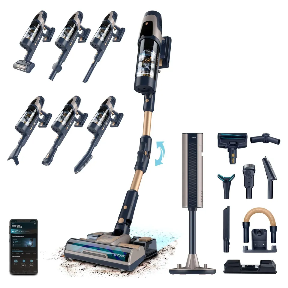 cecotec-conga-rockstar-rz90-ai-aquapet-flex-connected-aspiradora-escoba-sin-cabl image 1