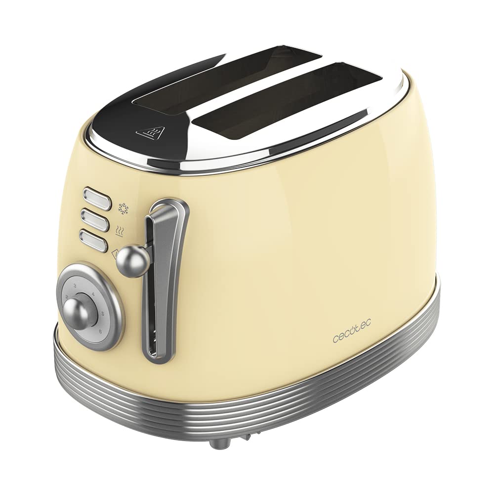 cecotec-toast-taste-800-vintage-light-tostadora-doble-ranura-850-w-en-acero-inox image 1