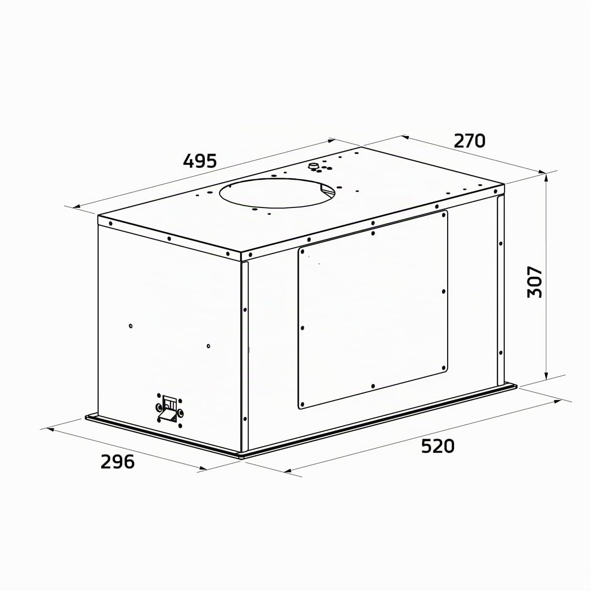 orbegozo-ca-09160-bl-campana-extractora-cassette-60-cm-clase-a-cristal-templado- image 3