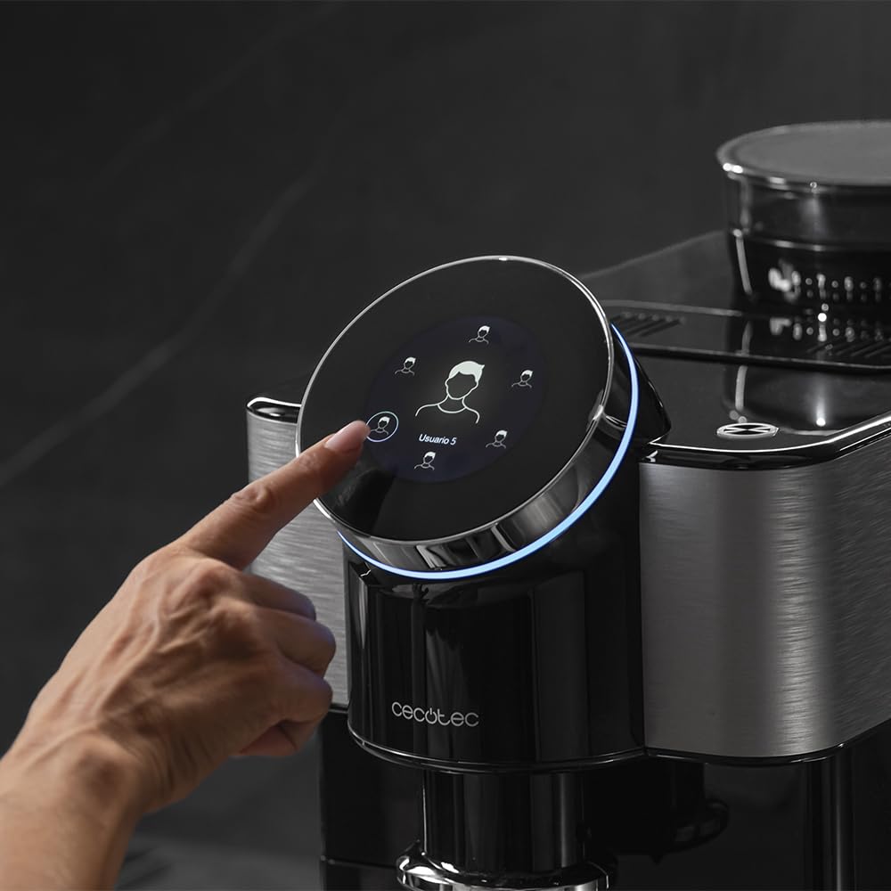 cecotec-cafetera-superautom-tica-t-ctil-cremmaet-spin-1450-w-19-bares-pantalla-t image 3