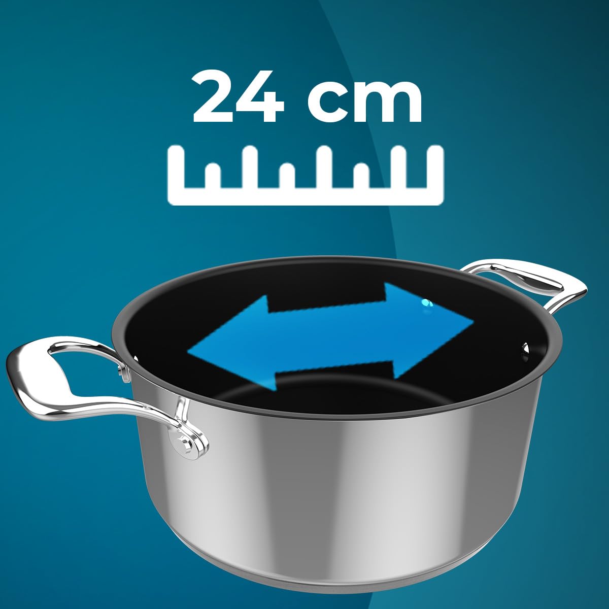 cecotec-polka-classy-24-pot-steel-olla-24-cm-4-l-acero-inoxidable-18-10-con-trip image 2