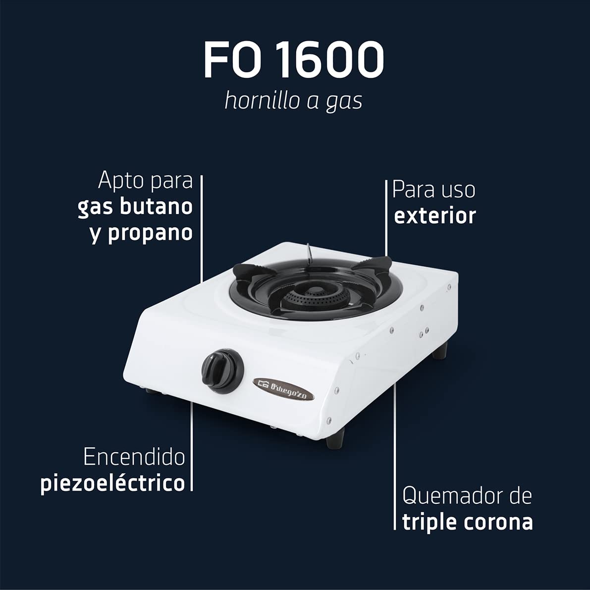 orbegozo-fo-1600-hornillo-a-gas-de-butano-o-propano-con-quemador-de-triple-coron image 2