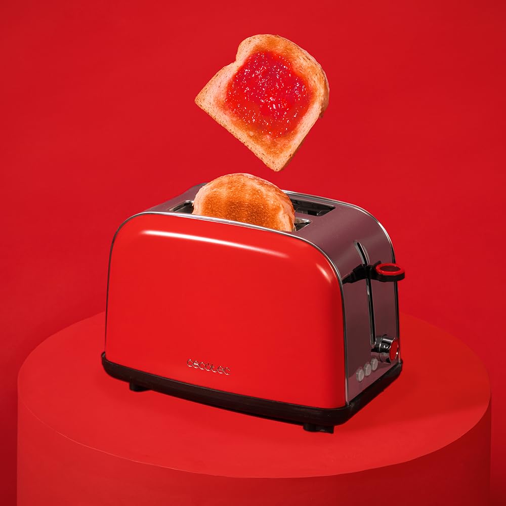 cecotec-tostador-vertical-toastin-time-850-red-850-w-doble-ranura-corta-y-ranura image 4
