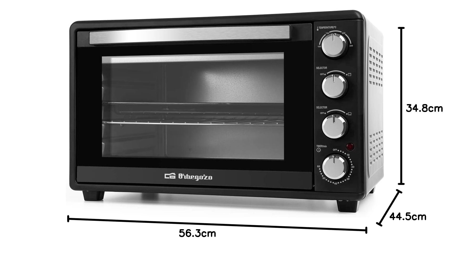 orbegozo-hci-5045-horno-el-ctrico-de-sobremesa-45-litros-y-2000-w-con-termostato image 7