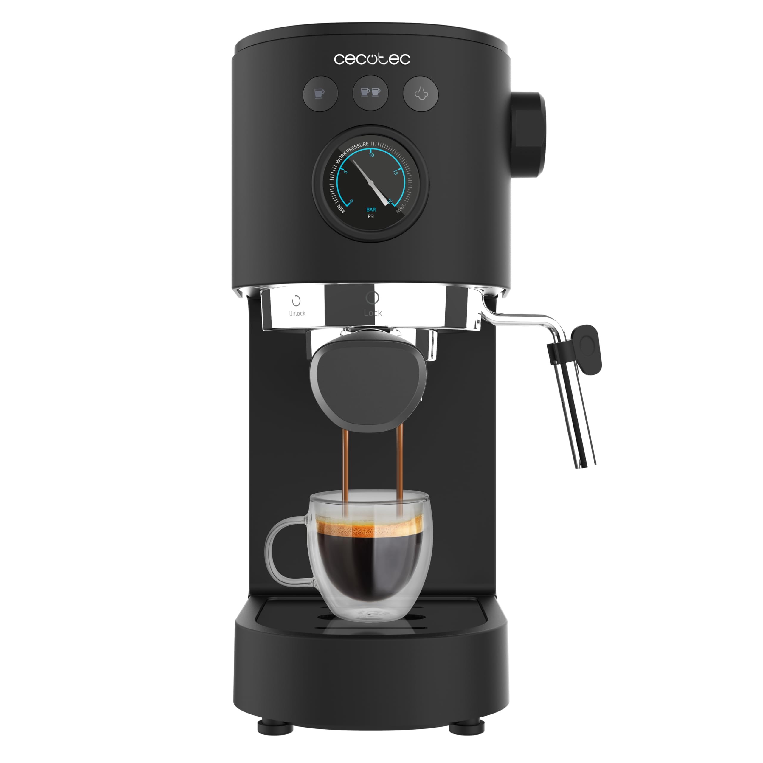 cecotec-cafelizzia-fast-pro-cafetera-espresso-1350-w-con-thermoblock-20-bares-fo image 1