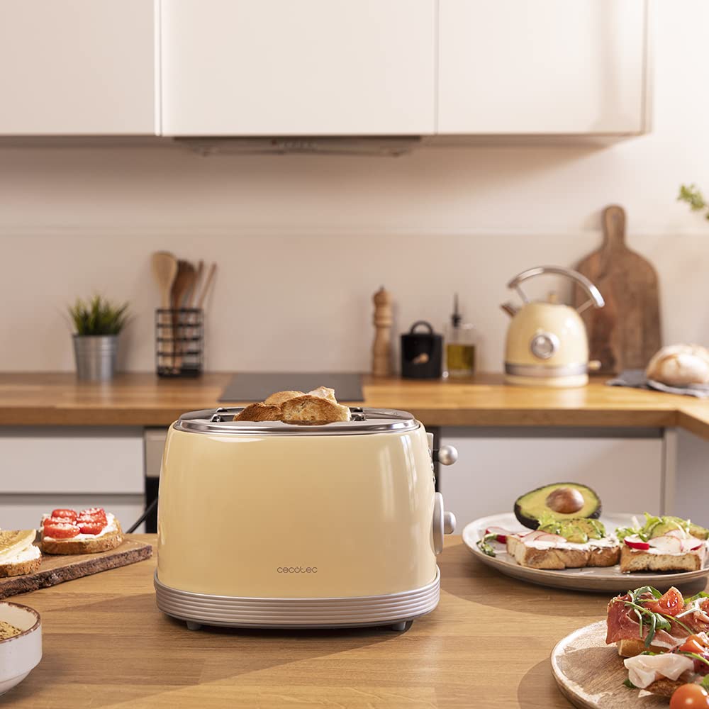 cecotec-toast-taste-800-vintage-light-tostadora-doble-ranura-850-w-en-acero-inox image 2