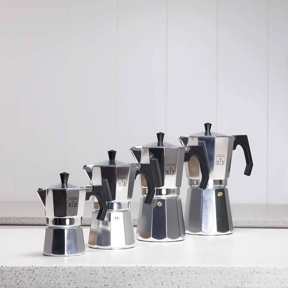 cecotec-mokclassic-300-shiny-cafetera-italiana-de-aluminio-para-3-tazas-apta-par image 2