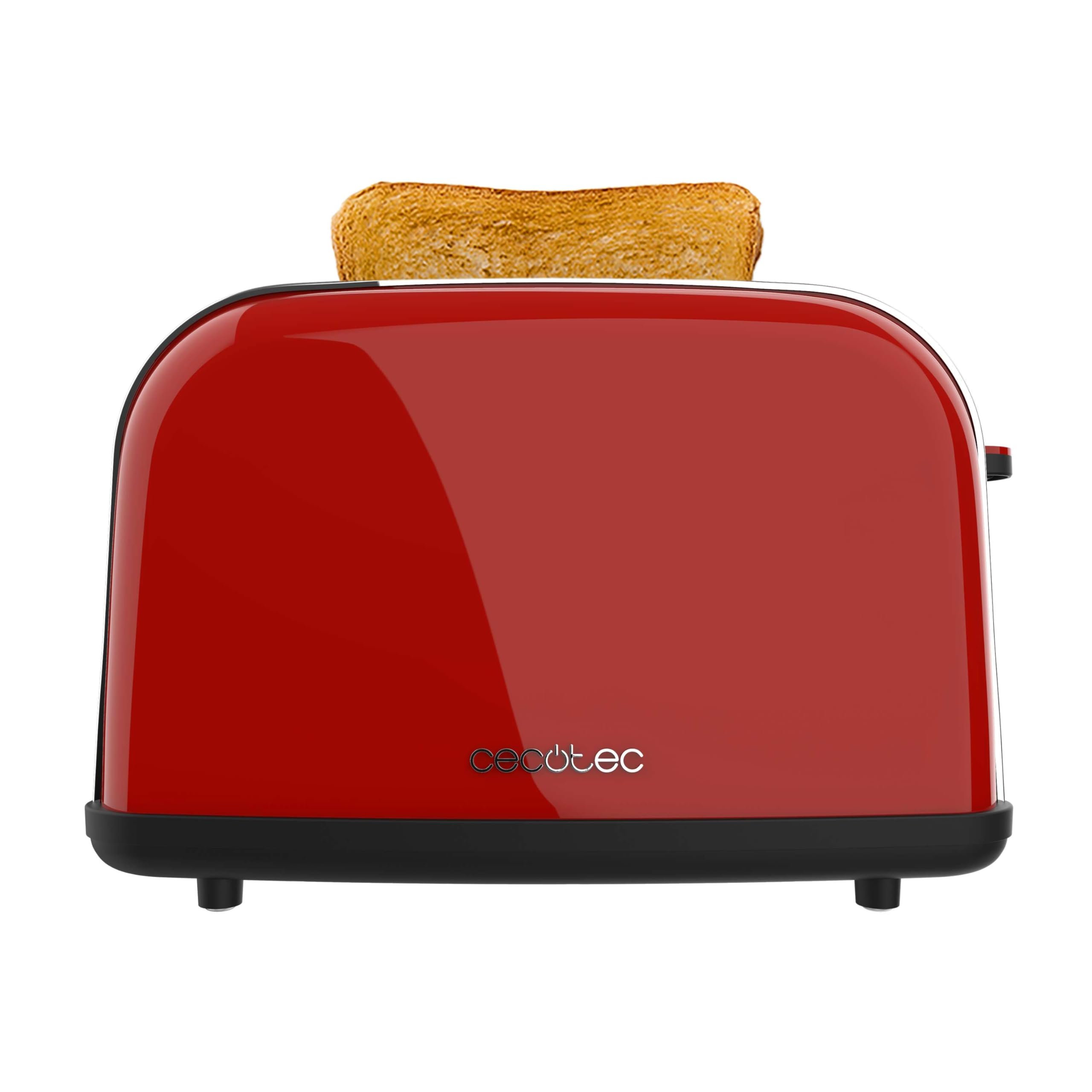 cecotec-tostador-vertical-toastin-time-850-red-850-w-doble-ranura-corta-y-ranura image 2