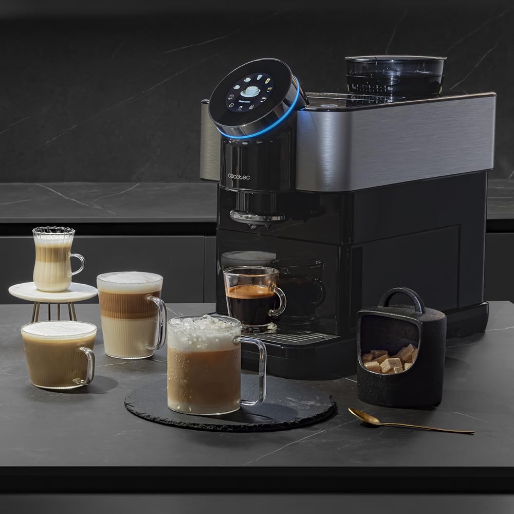 cecotec-cafetera-superautom-tica-t-ctil-cremmaet-spin-1450-w-19-bares-pantalla-t image 2