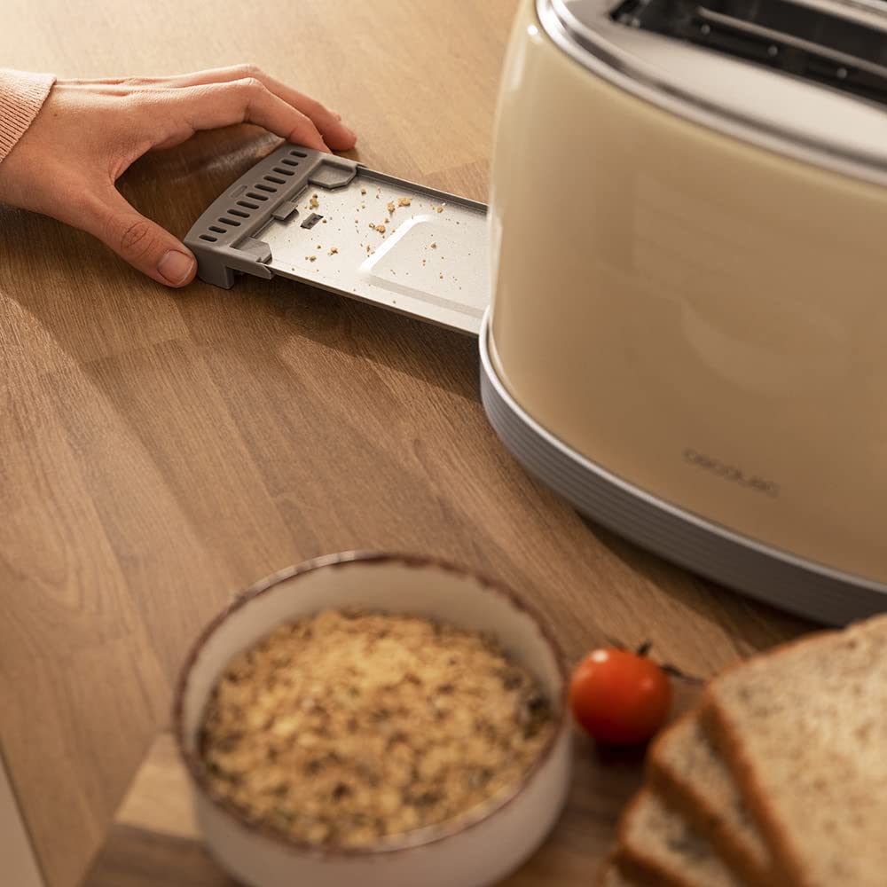 cecotec-toast-taste-800-vintage-light-tostadora-doble-ranura-850-w-en-acero-inox image 4