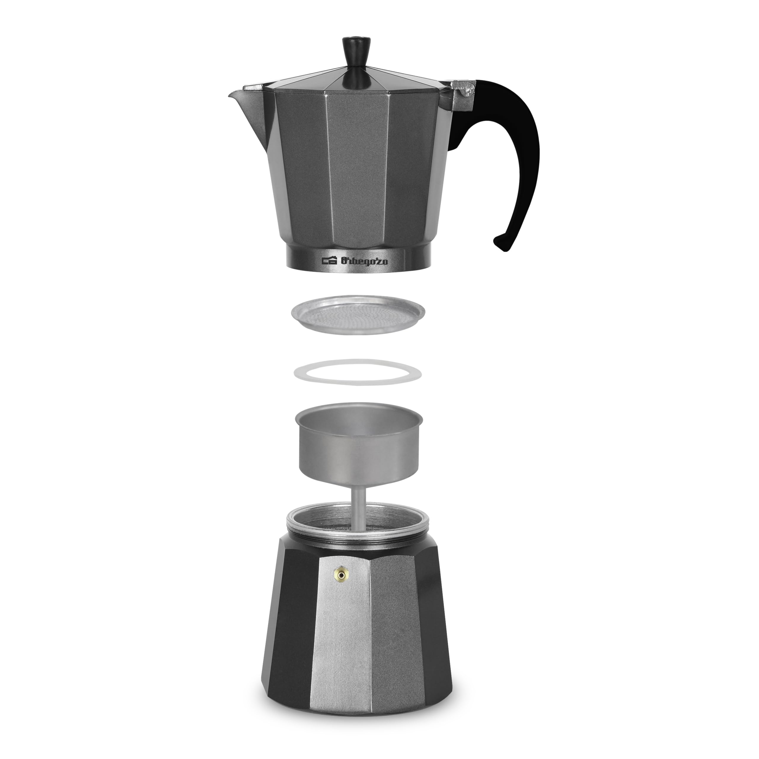 orbegozo-kfs-920-cafetera-italiana-de-aluminio-9-tazas-apta-para-gas-vitrocer-mi image 2