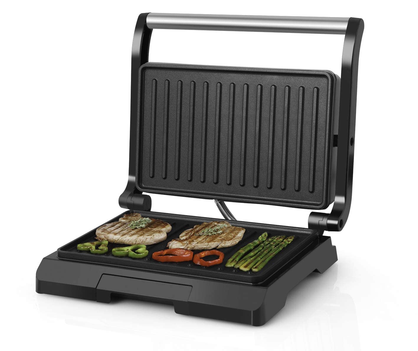 orbegozo-gr-3200-grill-de-acero-inoxidable-800-w-placa-antiadherente-23x14-5-cm- image 5