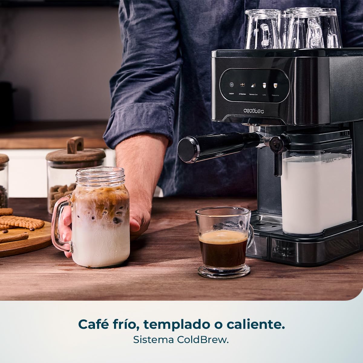 cecotec-power-espresso-20-coldbrew-latte-cafetera-express-semiautom-tica-1350-w- image 3