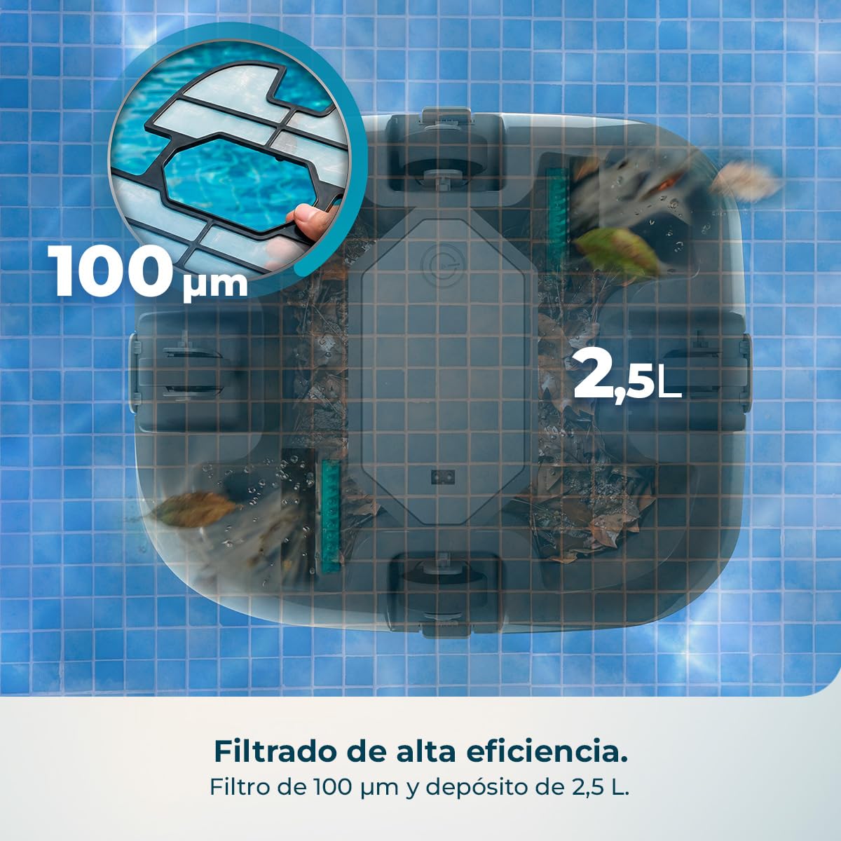 cecotec-conga-pooldroid-3000-floormaster-robot-limpiafondos-de-piscina-sin-cable image 7