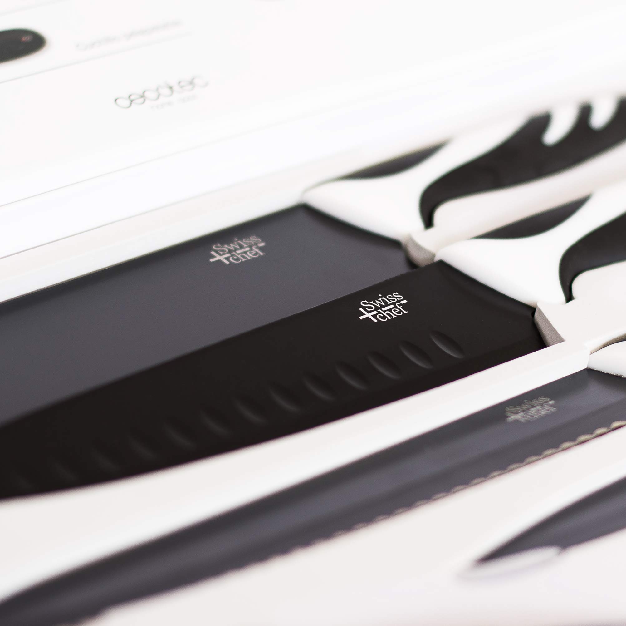 cecotec-juego-de-6-cuchillos-swiss-chef-profesionales-de-estilo-suizo-en-negro-a image 2