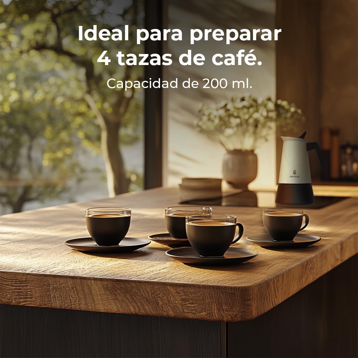 cecotec-cafetera-italiana-piccolina-400-red-acero-inoxidable-200-ml-4-tazas-apta image 4