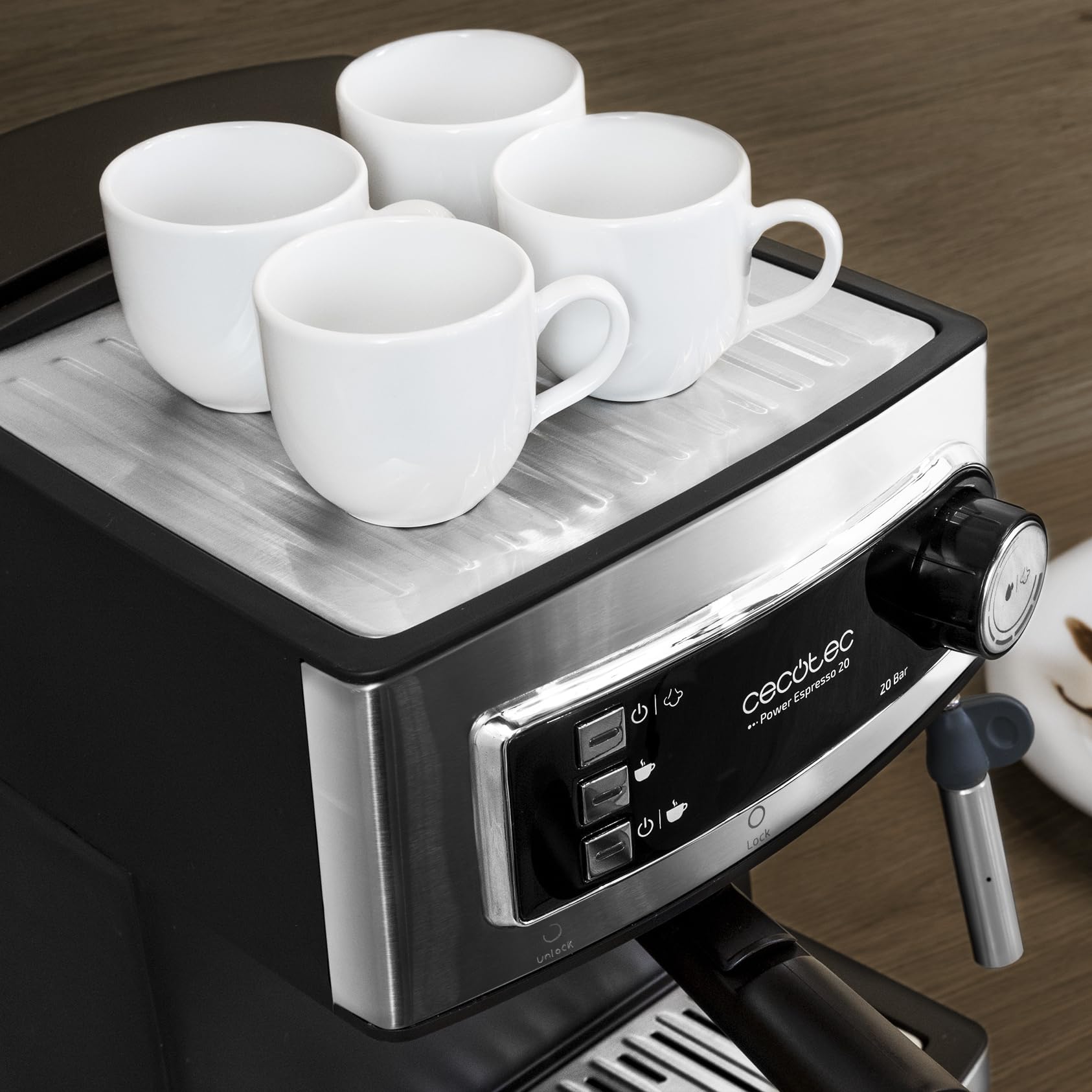 cecotec-power-espresso-cafetera-express-20-bares-850-w-vaporizador-orientable-do image 3