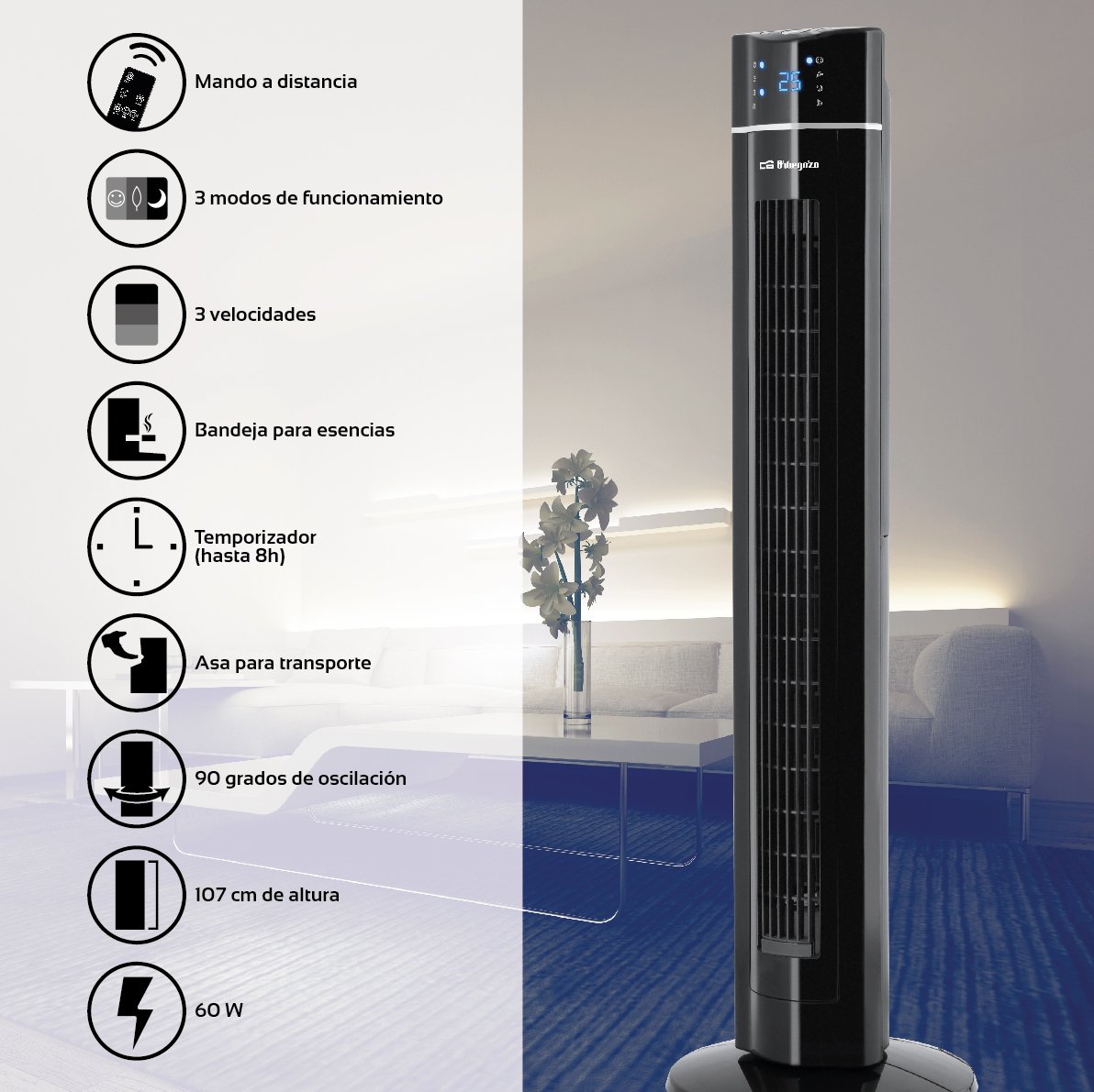orbegozo-twm-1009-ventilador-de-torre-i-nico-de-107-cm-60-w-mando-a-distancia-3- image 8