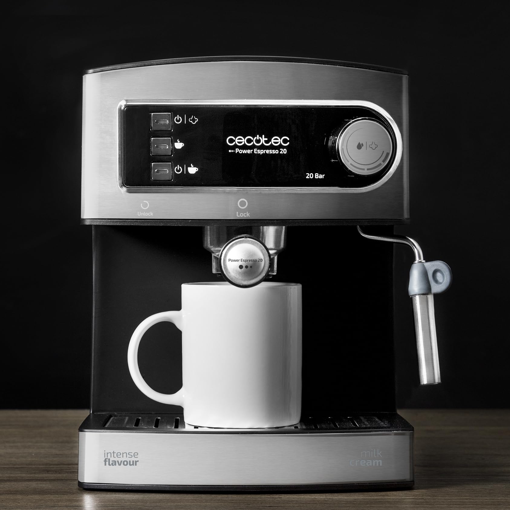cecotec-power-espresso-cafetera-express-20-bares-850-w-vaporizador-orientable-do image 4
